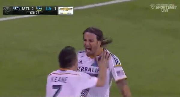 Keane flattened in goal celebration