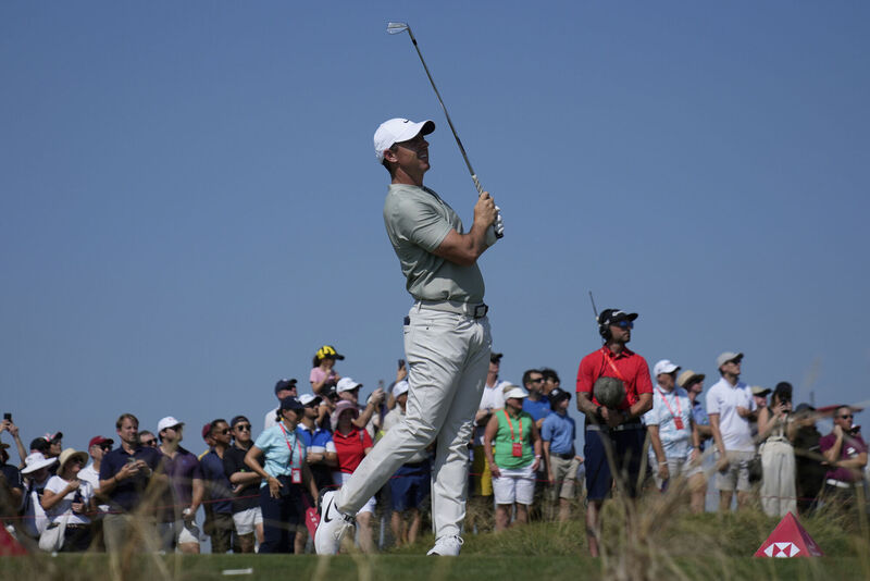 Rory McIlroy finished three shots back in a tie for third