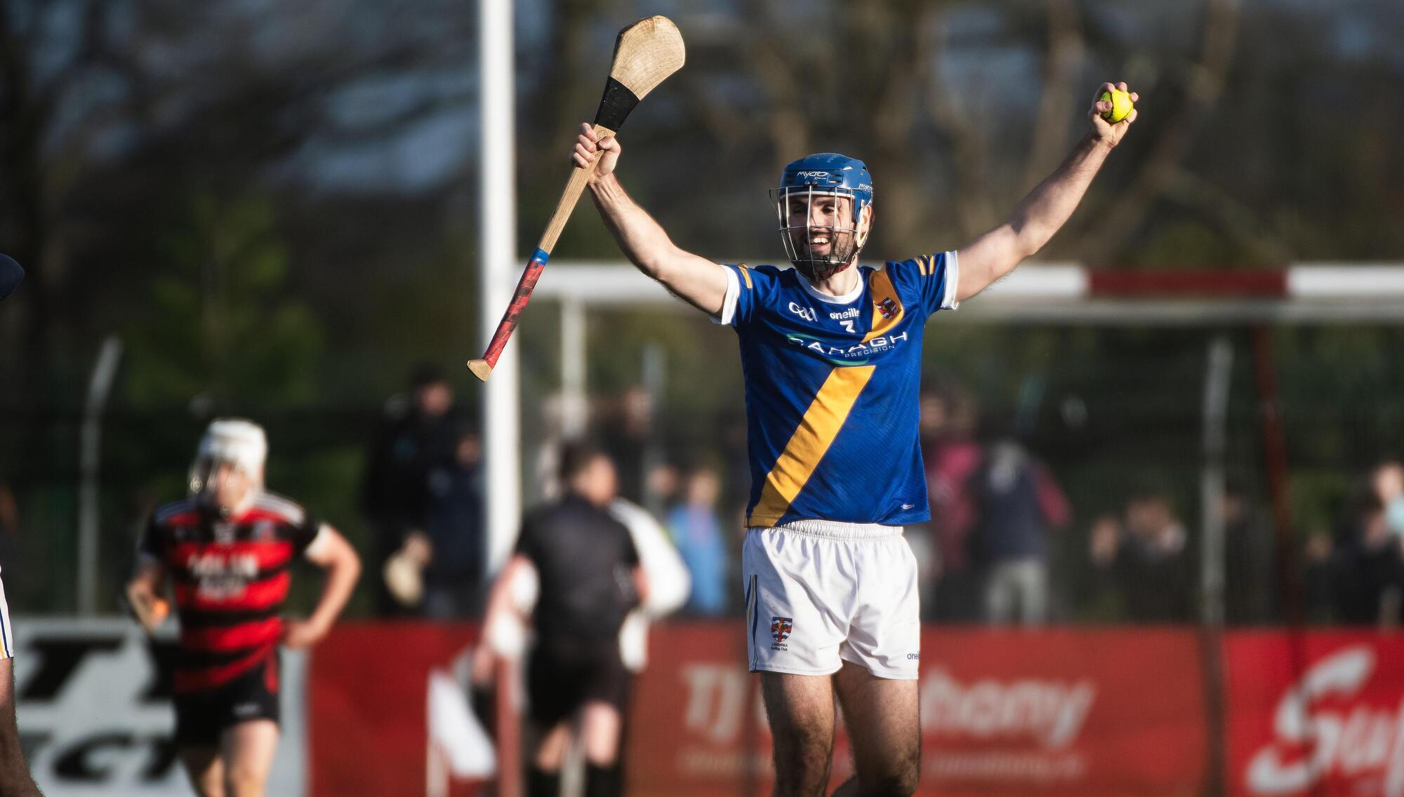 FINALLY: Loughrea’s Johnny Coen celebrates. Pic Credit: ©INPHO/Evan Logan
