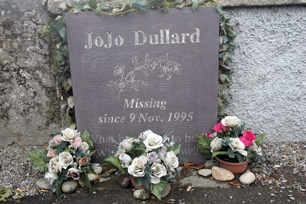 A memorial to missing woman JoJo Dullard in Moone County Kildare. Picture: RollingNews.ie