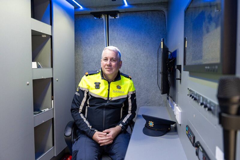 Inspector James Hallahan said 'because of the visible presence, it discourages anti-social behaviour'. Picture: Noel Sweeney Inspector James Hallahan said 'because of the visible presence, it discourages anti-social behaviour'. Picture: Noel Sweeney