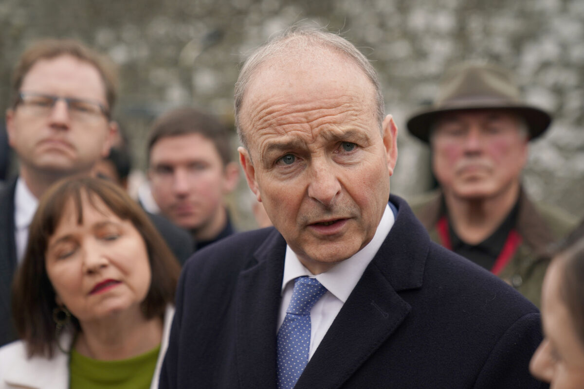 On the campaign trail in Dublin it was put to Tánaiste Micheál Martin that the Government has said housing supply has increased over its lifetime yet prices have not come down. However, Mr Martin said supply 'has not gone up enough'. Picture: Brian Lawless/PA