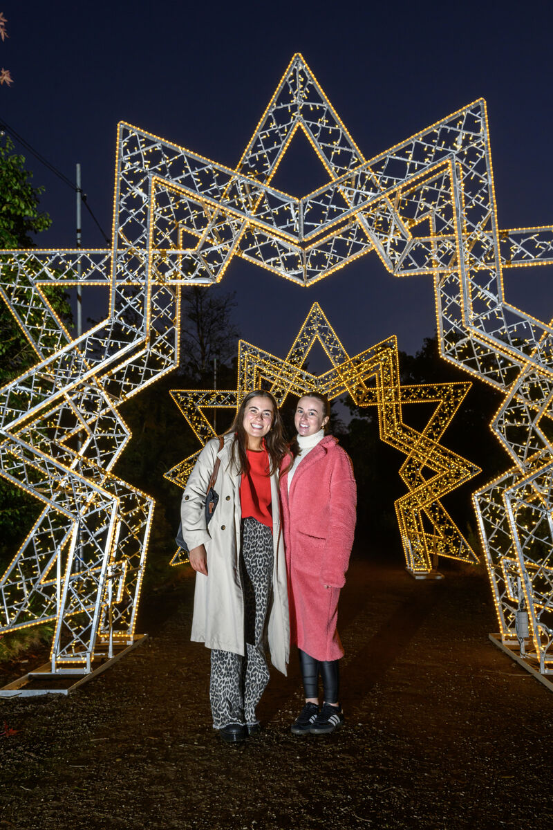 Mairead Sheehy and Shauna Murray at Wonderlights Cork at Fota. Picture Dan Linehan Mairead Sheehy and Shauna Murray at Wonderlights Cork at Fota. Picture Dan Linehan