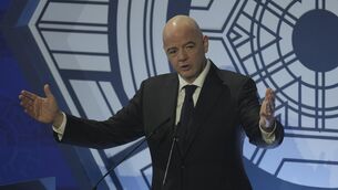 <p>Fifa president Gianni Infantino. Picture: AP Photo/Lee Jin-man</p>