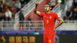 <p>SCORER: China's Yhang Yuning </p>