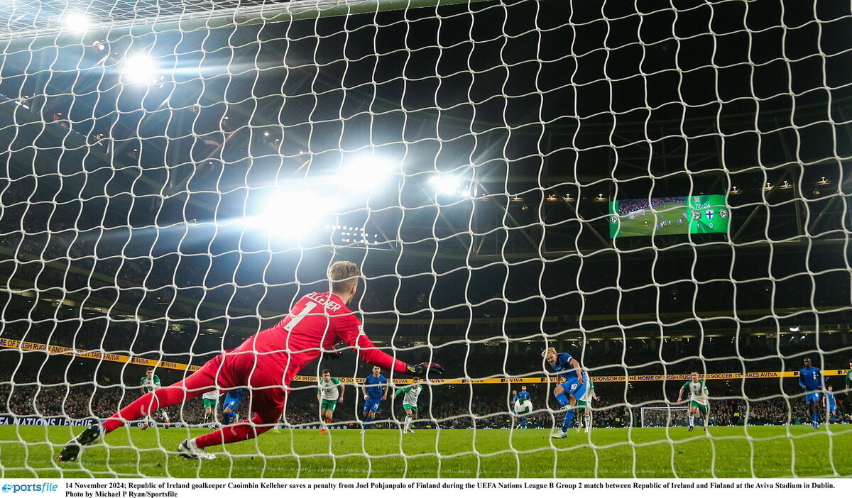 Caoimhin Kelleher was the hero and deservedly player of the match on the night. 