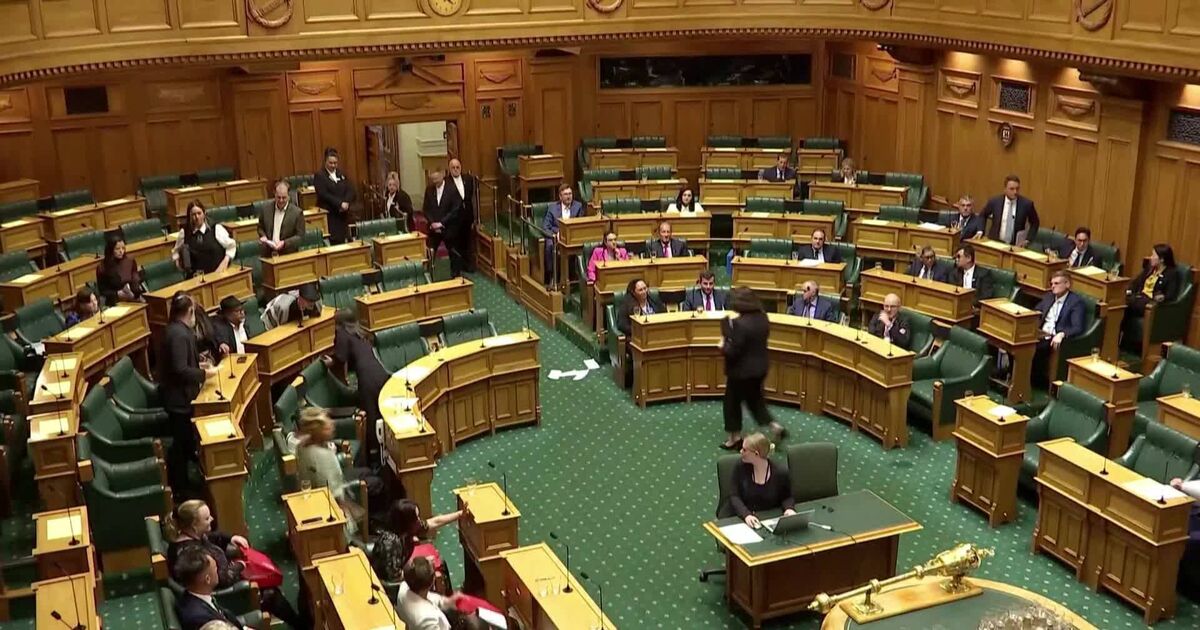 Watch: New Zealand MPs stage haka protest against Indigenous treaty ...