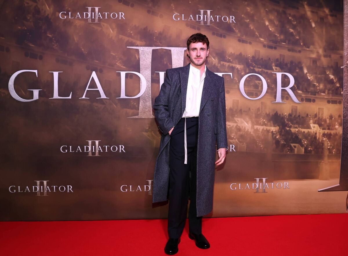 Paul Mescal pictured at the Irish Premiere of Gladiator II in the Light House Cinema, Smithfield. Paul Mescal pictured at the Irish Premiere of Gladiator II in the Light House Cinema, Smithfield.