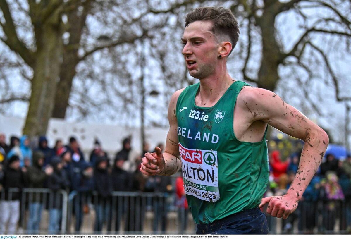 Cormac Dalton on his way to winning last year's National Cross Country Championships. 