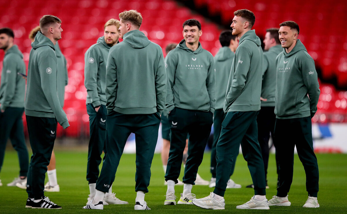 Ireland players at Wembley. Pic: ©INPHO/Ryan Byrne Ireland players at Wembley. Pic: ©INPHO/Ryan Byrne