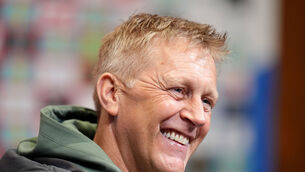 <p>Republic Of Ireland Heimir Hallgrimsson during a press conference at Wembley Stadium. Pic: John Walton/PA Wire.</p>