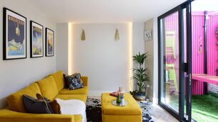 <p>Invest in a well-made sofa that will last, advises Jennifer Sheahan, who did just that in her living area. Picture: Moya Nolan</p>