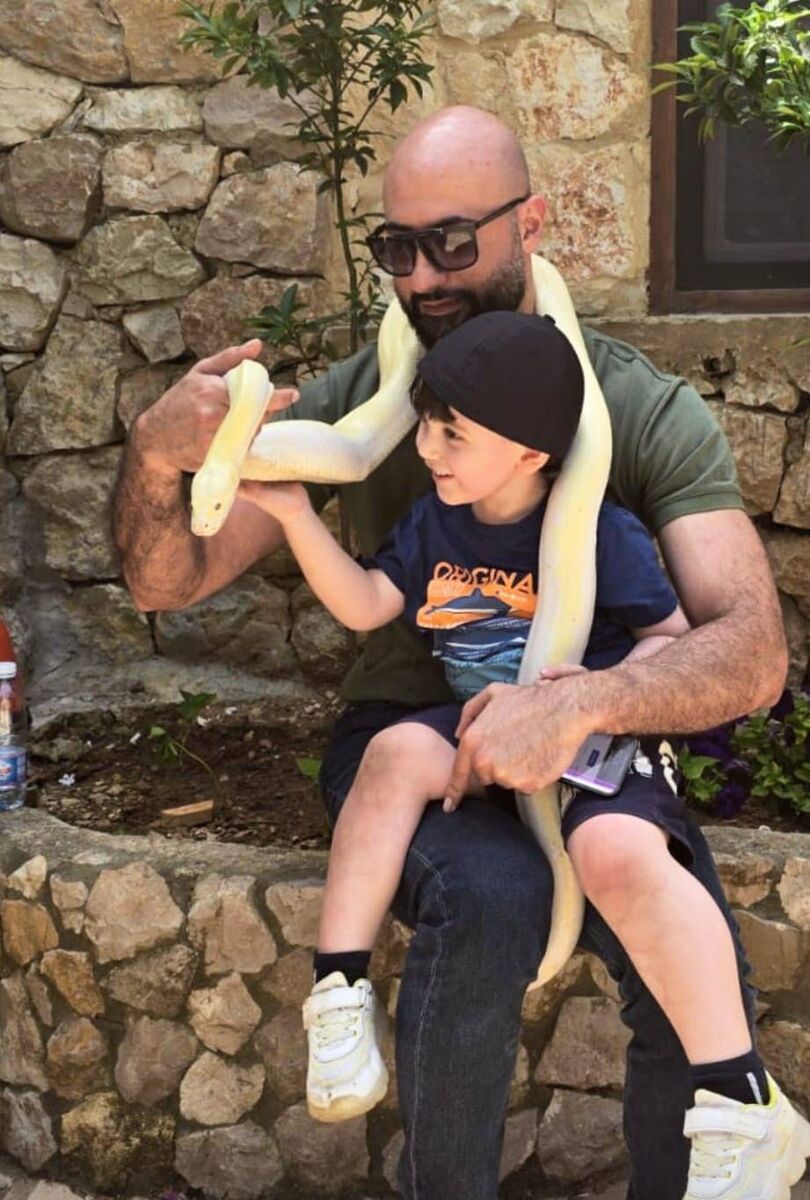 David Nahle with his father Dr Mustapha Nahle. Three-year-old David was taken by his father in August 2022 during a family holiday when he was 10 months old.