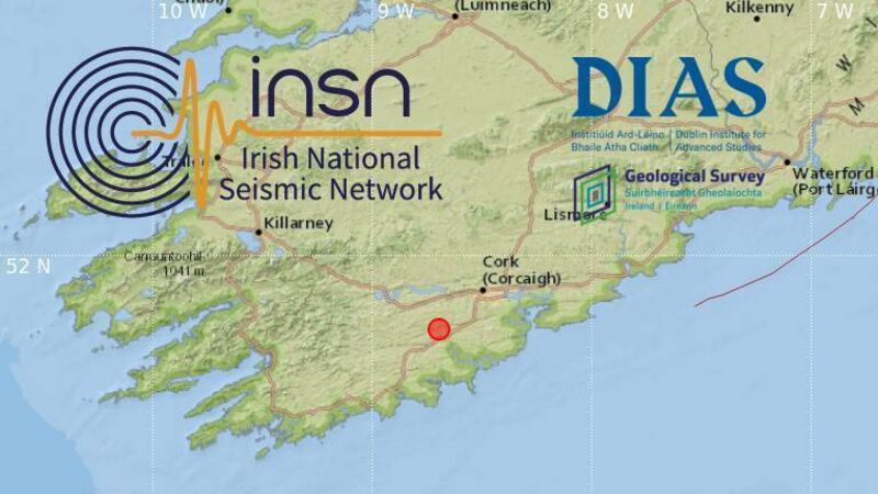 'Highly unusual': Mini-earthquake detected in West Cork on Tuesday 