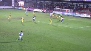 Forward Sean Geddes scores amazing 'rabona' goal
