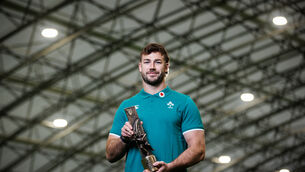 <p>MORE TO COME: Ireland and Leinster backrow Caelan Doris has been named Guinness Rugby Writers of Ireland Men’s Player of the Year acknowledging an outstanding 2023/2024 season for both club and country. Picture: ©INPHO/Ben Brady</p>