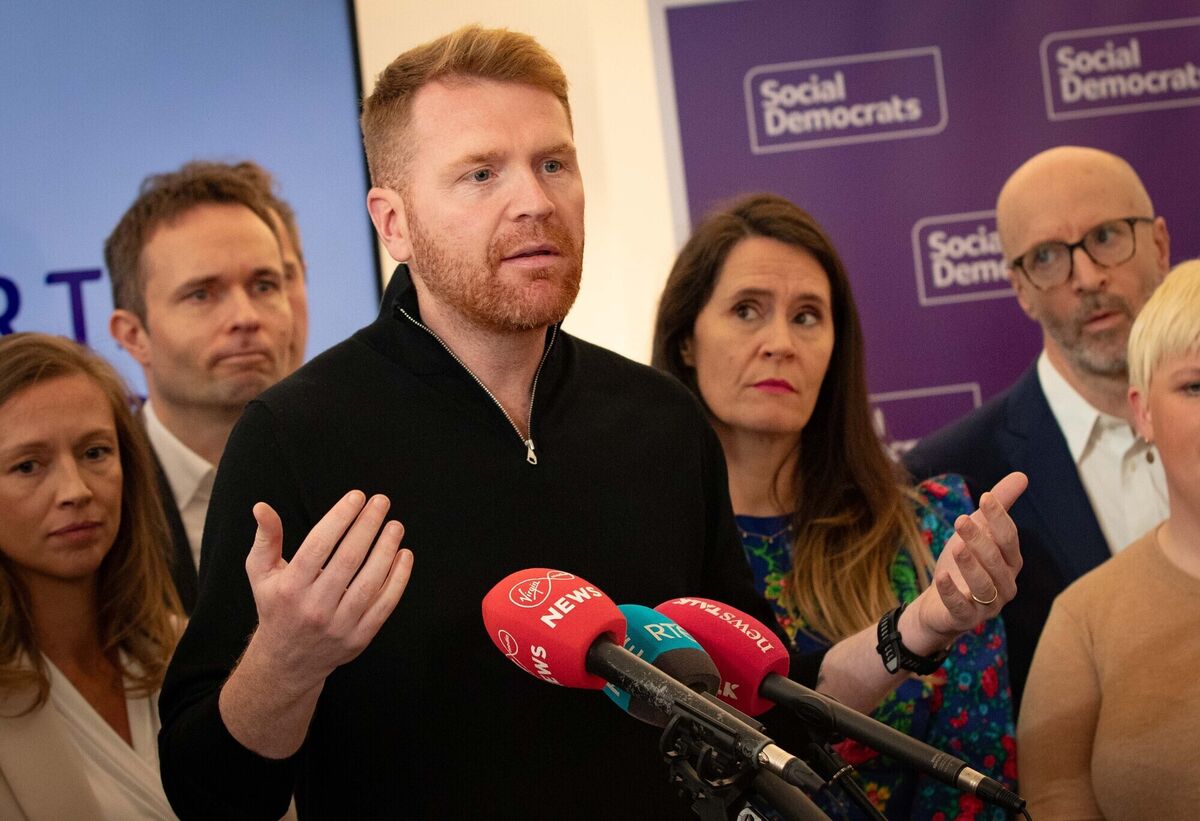 Gary Gannon speaking as Social Democrats general election candidates gather in Dublin at the launch of their 2024 campaign. Photo: Damien Storan Gary Gannon speaking as Social Democrats general election candidates gather in Dublin at the launch of their 2024 campaign. Photo: Damien Storan