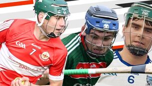 <p>Harty Cup team of the week. L-R: Colm Garde, Sean Bresnan, James Hegarty</p>