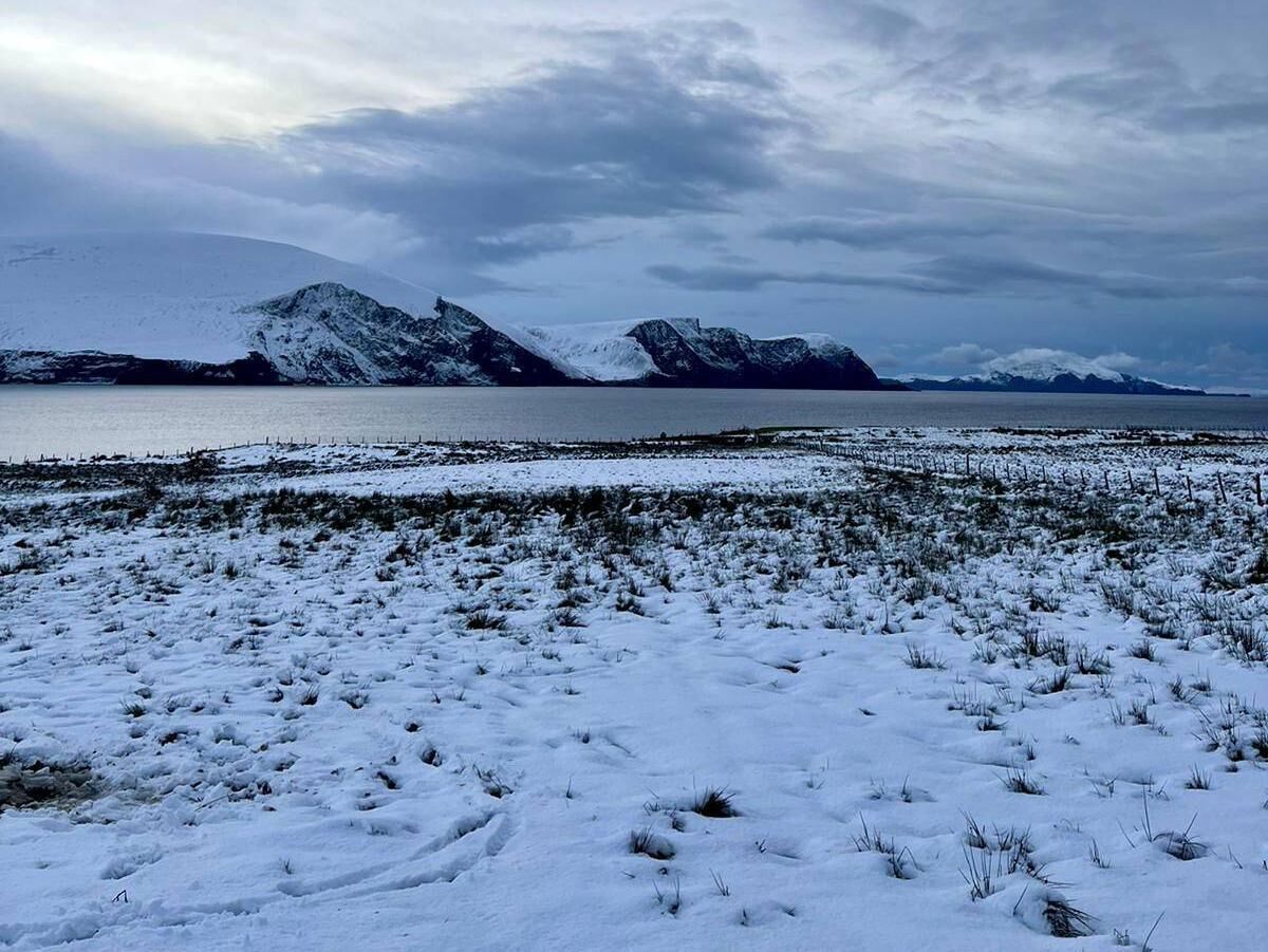 A blanket of snow seen on Achill Island on Thursday. Picture: Teresa Lenane