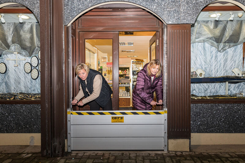 Angie Round and Christine Jukes of Philip J Dix Jeweller Bantry closing up the shop this evening Picture: Anne Marie Cronin Photography Angie Round and Christine Jukes of Philip J Dix Jeweller Bantry closing up the shop this evening Picture: Anne Marie Cronin Photography