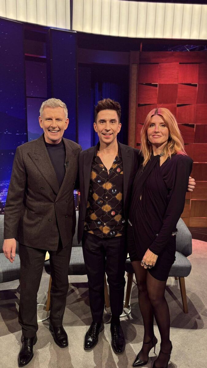 Patrick Kielty, Russell Kane and Sharon Horgan on the Late Late Show