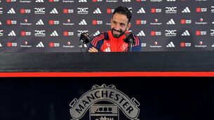 <p>Manchester United manager Ruben Amorim during a press conference at Carrington Training Ground, Manchester. Picture date: Friday November 22, 2024. PA Photo. See PA story SOCCER Man Utd. Photo credit should read: Simon Peach/PA Wire.</p>