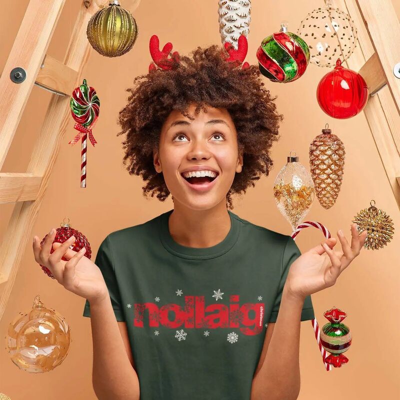 ‘Nollaig’ snowflakes t-shirt, Fukil, €30