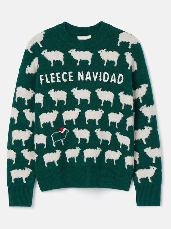 Fleece Navidad Green Christmas Jumper, Joules Next, €71.95