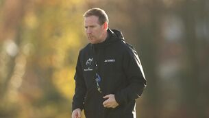 <p> SIGNING ON: Attack coach Mike Prendergast at Munster Rugby Squad Training at UL on Tuesday. Pic: INPHO/James Crombie</p>