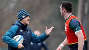 <p>LEGACY: Joe Schmidt with James Ryan during a 2019 Six Nations training session. Picture: ©INPHO/Dan Sheridan</p>