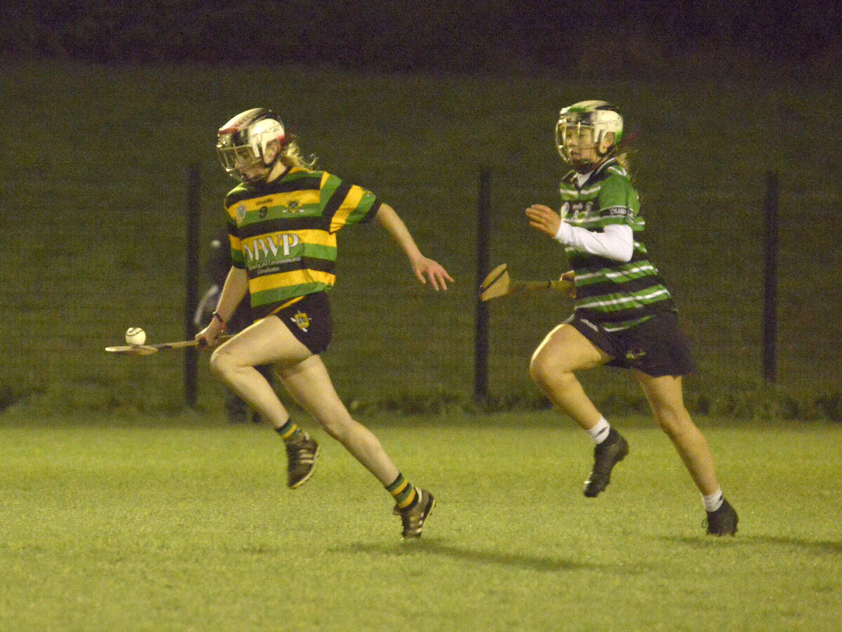 Amy Clarke for Douglas chasing Juliet Horgan for Glen Rovers. 
