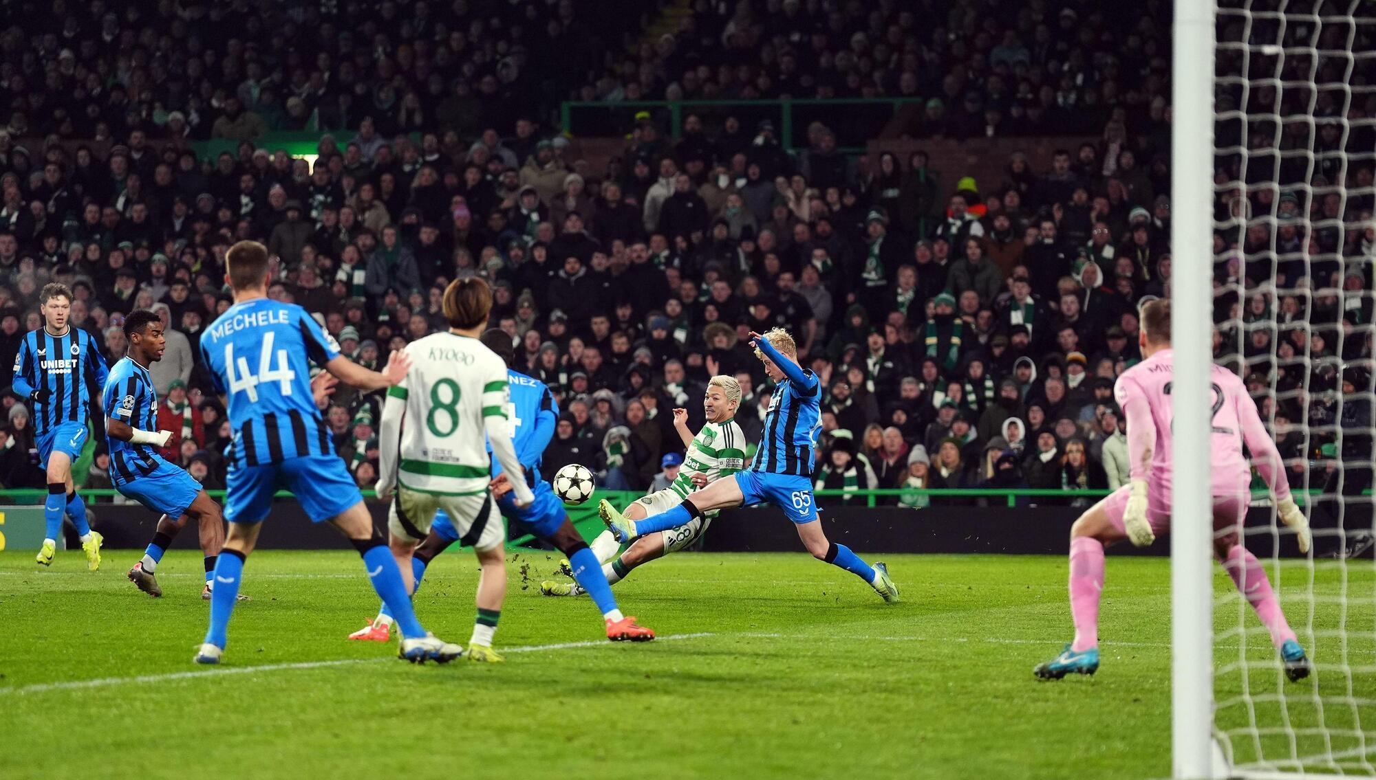 Daizen Maeda's strike earns Celtic a point after Cameron Carter-Vickers blunder