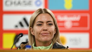 <p>EURO VISION: Denise O'Sullivan during a Republic of Ireland women press conference at Cardiff City Stadium on Thursday. Pic: Stephen McCarthy/Sportsfile</p>
