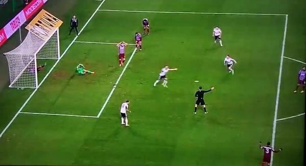 Unlucky goalie makes two top saves before calamity strikes