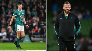 <p>NOT IN DEEP END: Ireland Head Coach Andy Farrell insists Ireland are not throwing Sam Prendergast into the deep end against Australia.</p>