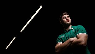 <p>STRONG-MINDED: Jack Crowley now becomes the hunter in the battle for Ireland's primary playmaker role. Pic: Ramsey Cardy/Sportsfile</p>