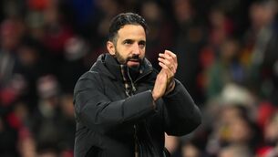 <p>Ruben Amorim is maximising his time with Manchester United’s players (Martin Rickett/PA)</p>