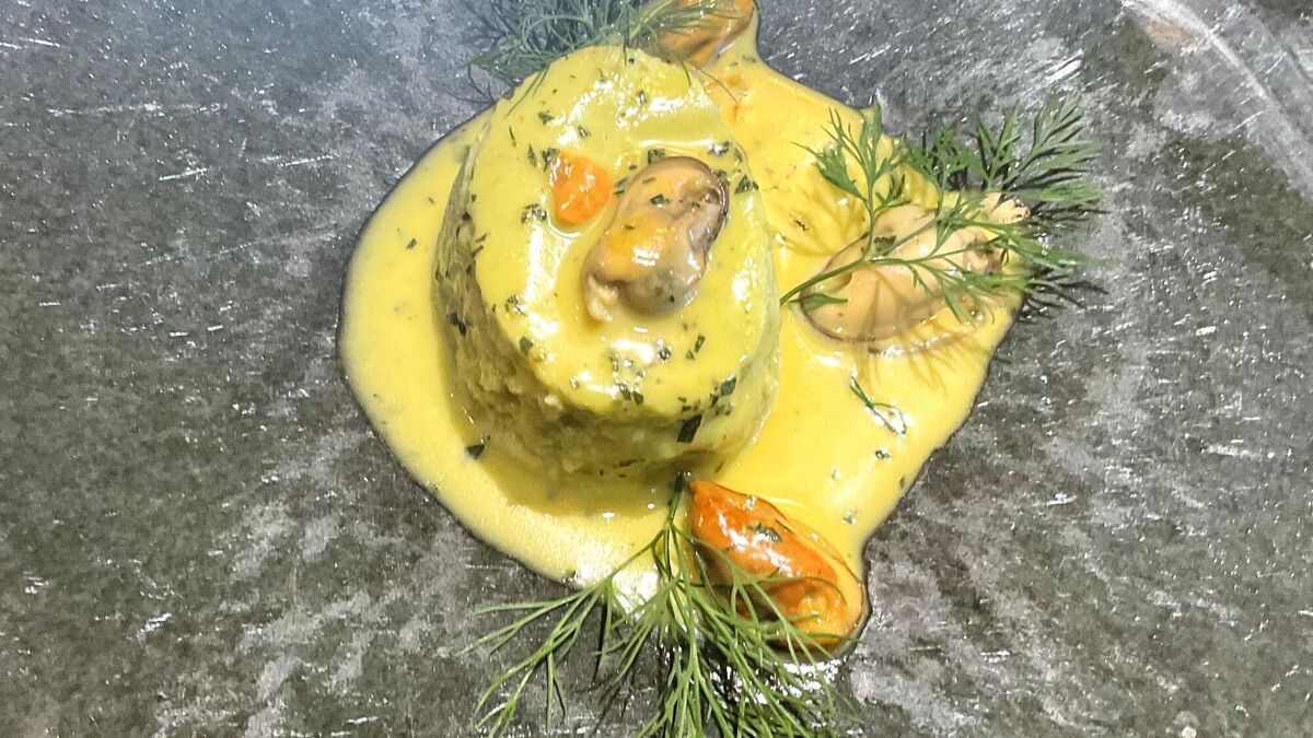 Rory O’Connell’s Leek Mousse with Mussels