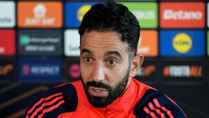 <p>Manchester United manager Ruben Amorim during a press conference at Carrington Training Centre</p>