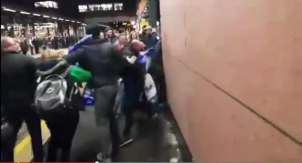 WATCH: Shocking brawl between Spurs and Chelsea fans after cup final