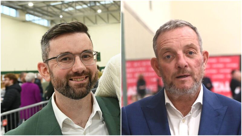 Padraig Rice (SD) and Jerry Buttimer (FG) were elected in Cork South Central. Pictures: Larry Cummins
