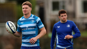 <p>WORLD-CLASS: Jordie Barrett at Leinster training. Picture: ©INPHO/James Crombie</p>