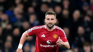 <p>Manchester United's Luke Shaw.</p>