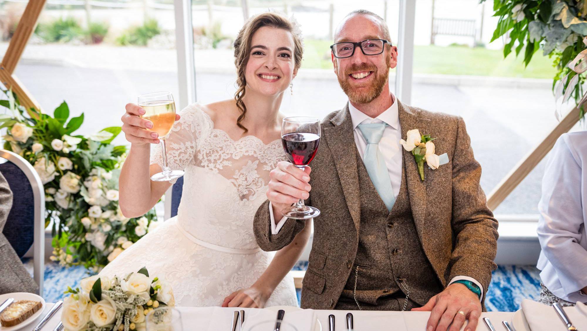 Wedding of the Week: Cirque du Soleil-style fun for Rebecca and Charlie in Clonakilty