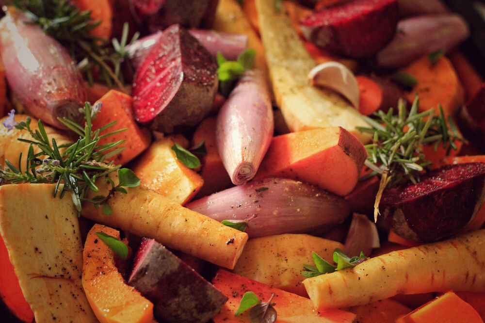 Oven-Roasted Winter Root Vegetables
