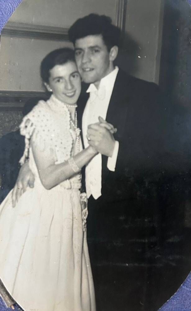 Billy and Maureen Lehane at a dance in Cork's Imperial Hotel in 1952, two years before they wed.