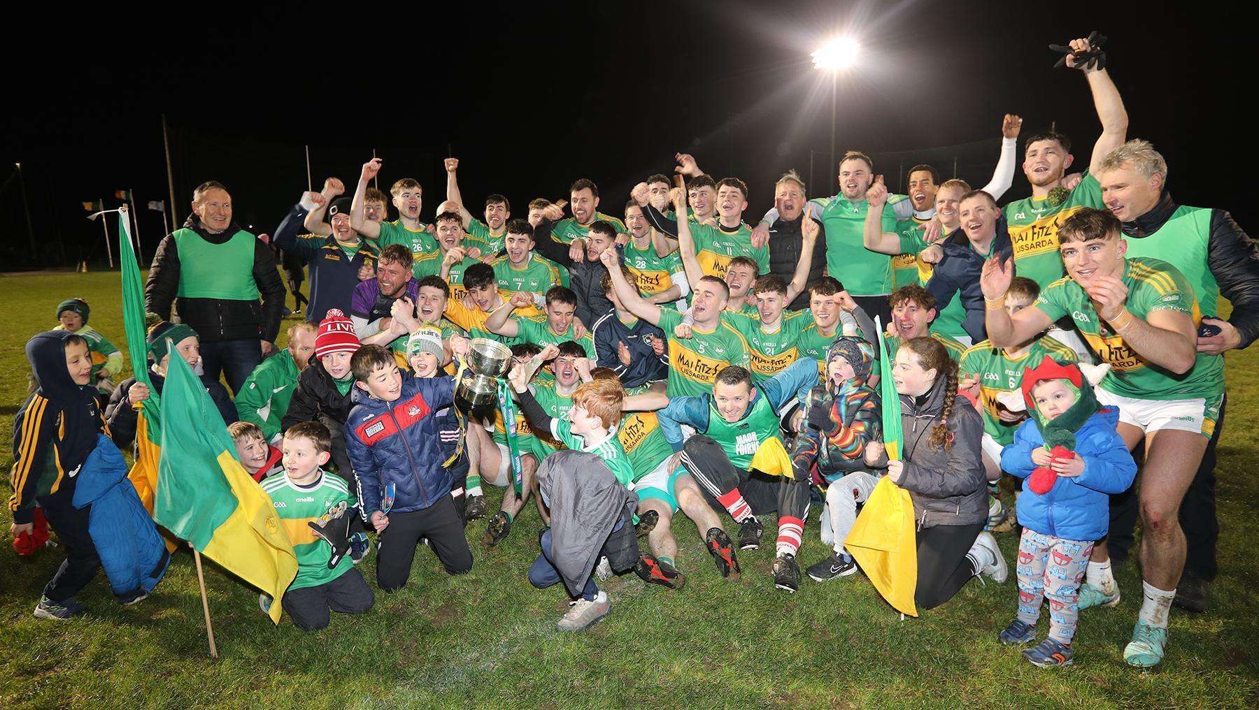 Kilmurry celebrating after winning the Munster Club JFC final against Kerry's Firies. Picture: Brendan Gleeson
