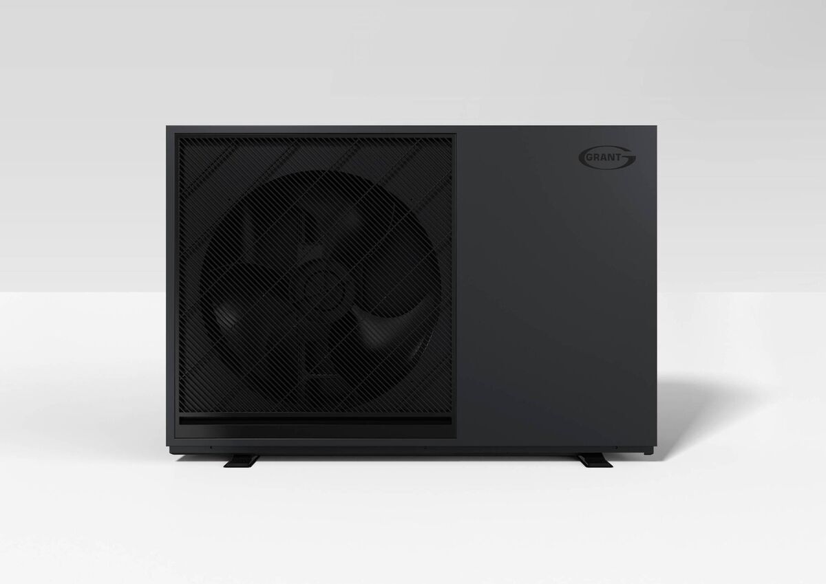 Grant has recently launched its next generation Aerona R290 air to water air source heat pump, available in five models with outputs of 4 kW – 16 kW. Pictured is the Grant Aerona R290 4kW air to water, air source heat pump.