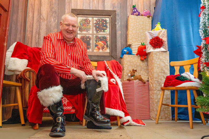 Andrew Joy getting ready to be Santa inside The Gate Lodge in Killarney National Park. Picture: Noel Sweeney Andrew Joy getting ready to be Santa inside The Gate Lodge in Killarney National Park. Picture: Noel Sweeney