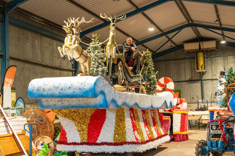 Andrew on the Christmas Parade sleigh where he is guest of honour at a weekly Magic Parade each Saturday evening in December that can draw crowds of up to 5,000-7,000 people to Killarney town centre. Picture: Noel Sweeney Andrew on the Christmas Parade sleigh where he is guest of honour at a weekly Magic Parade each Saturday evening in December that can draw crowds of up to 5,000-7,000 people to Killarney town centre. Picture: Noel Sweeney